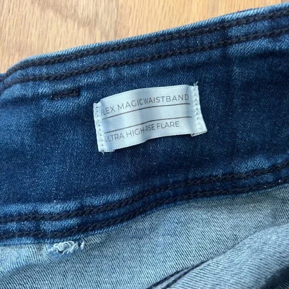 lane bryant - ultra high rise flare denim jean - flex magic waistband - size 22 - Picture 4 of 10